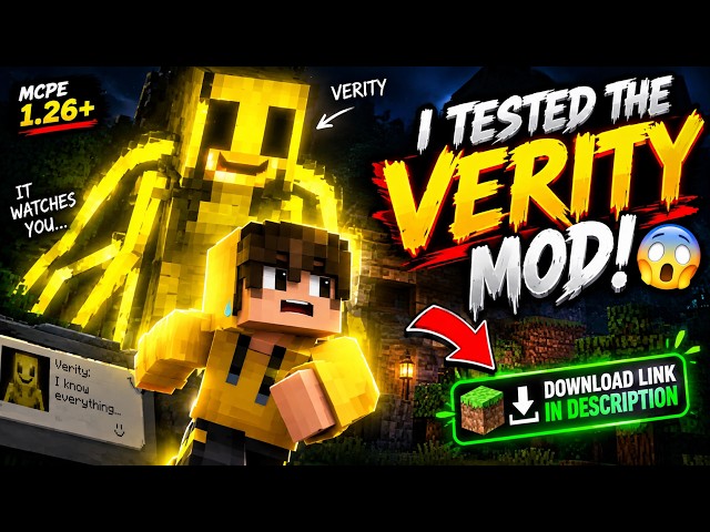 😱 I TESTED THE NEW VERITY MOD… IT KNOWS EVERYTHING! | Minecraft PE 26.50+