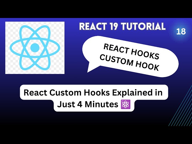 React Custom Hooks Explained in Just 4 Minutes ⚛️