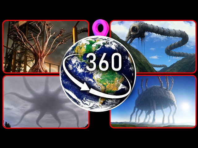 Monstrous Trevor Henderson Creatures Caught on Google Earth! — VR 360°