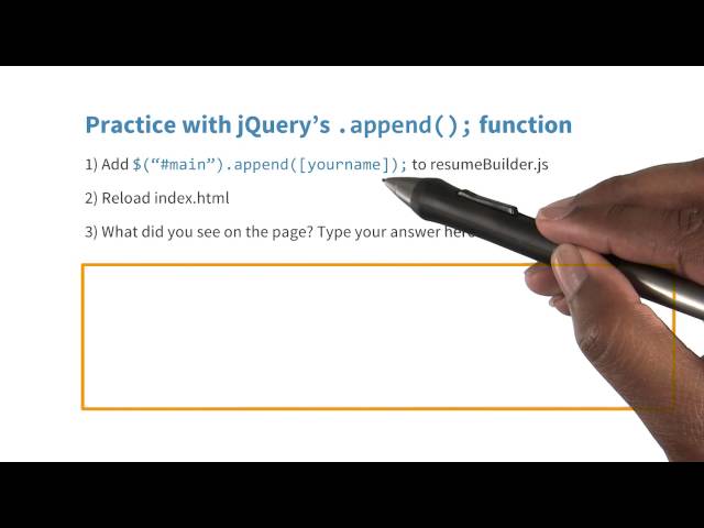 .append() Quiz - JavaScript Basics