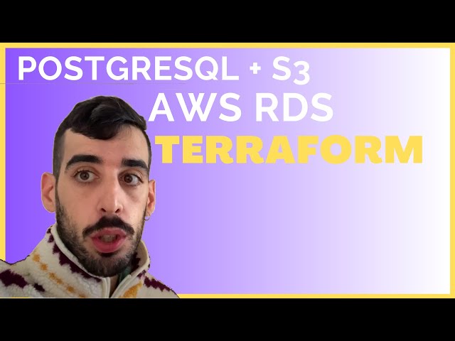 Crear RDS postgres con terraform y S3 paso a paso