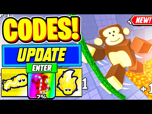 ⚠️New⚠️ ALL WORKING UPDATE CODES For +1 Speed Monkey Escape - Roblox +1 Speed Monkey Escape Codes