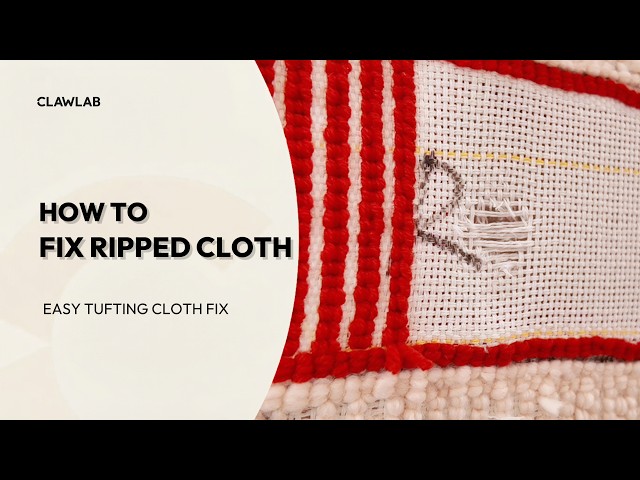 How to Fix a Ripped Tufting Cloth | Easy Tufting Repair Tutorial