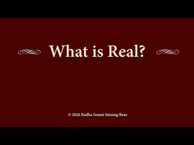 1. What Is Real - Spiritual Sparks Eng/Hin/Punj