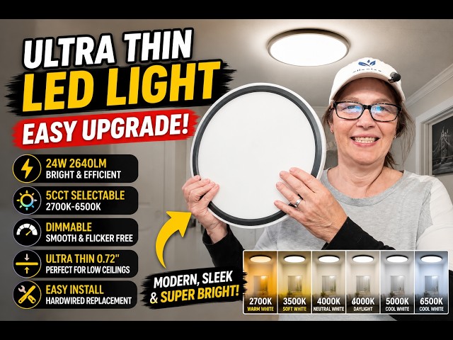 12” LED Ceiling Light Review | 5 Colors & Easy Install