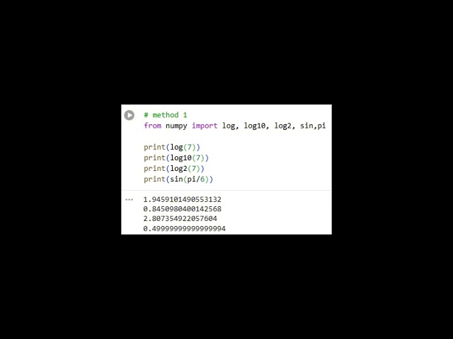 Python Numpy Natural Log & Log & Sine Exercise - Python Physics - Python Numpy之自然對數、對數和正弦練習