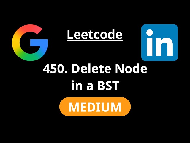 Delete Node in a BST - Leetcode 450 - Road to FAANG #139