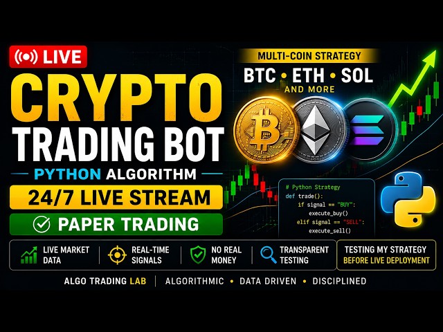 🔴Altcoin Trading Bot LIVE | Testing My Python Strategy in Real Market