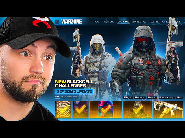 I Completed the NEW BLACKCELL CHALLENGES in Warzone! (Season 5)