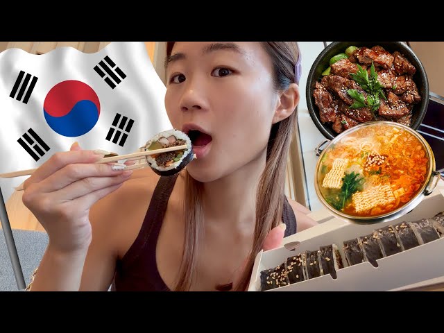 WHAT I EAT IN A DAY IN KOREA!! 