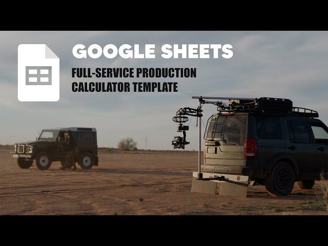 Full Service Video Production Budget Template