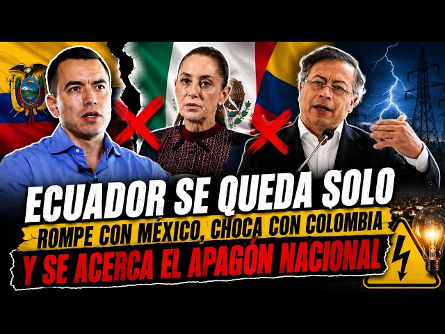 ¡NADIE QUIERE HACER NEGOCIOS CON ECUADOR! Crisis diplomática y amenaza de apagones sacuden al país