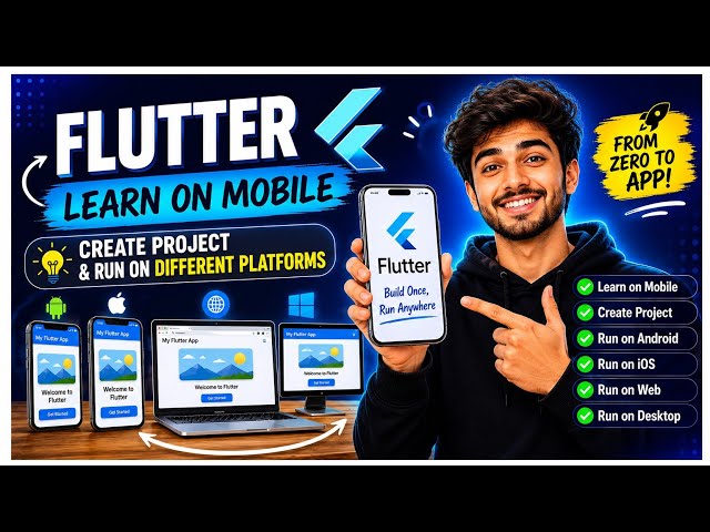 Flutter Project Creation on Mobile & Computer | Full Beginner Guide 🚀
