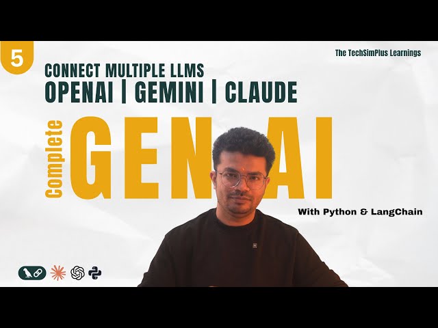 #5 Multiple LLM Models with LangChain | OpenAI, Google Gemini & Anthropic #genai #langchain #gemini