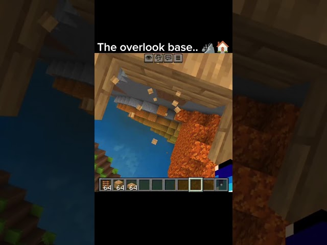 How to build the overlook survival base in Minecraft (Tutorial) 🛘🏠 #shorts #tutorial #minecraft