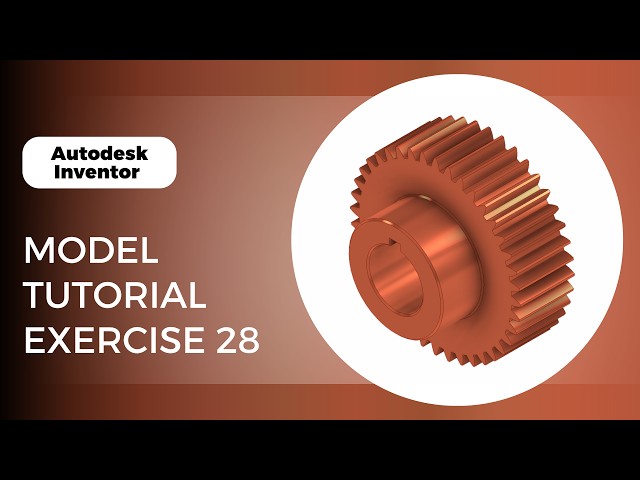 Autodesk Inventor Exercise 28 Tutorial | Step-by-Step Beginner Practice (2026)