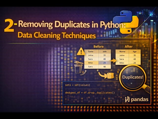 2 - Removing Duplicates in Python: Data Cleaning Techniques