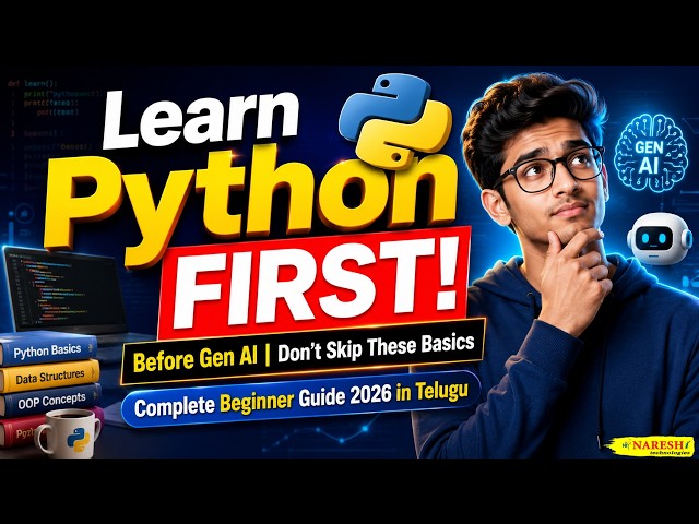 Python Basics You Must Know Before Learning Gen AI. Complete Beginner Guide in Telugu | Naresh IT
