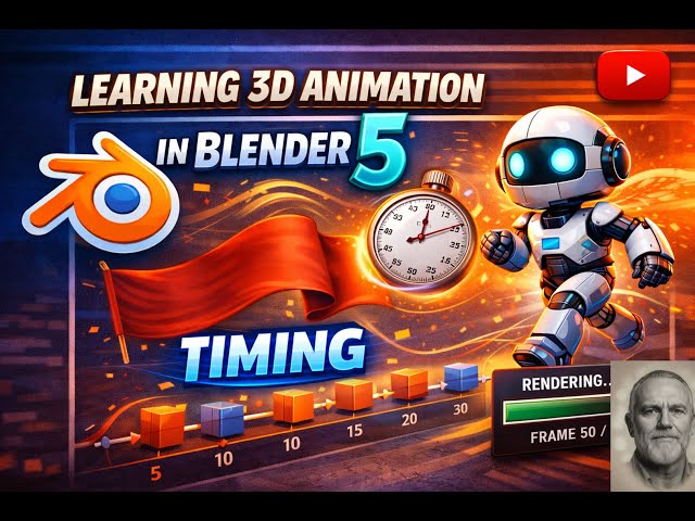 Learning 3D Animation in Blender 5: Principle of Timing