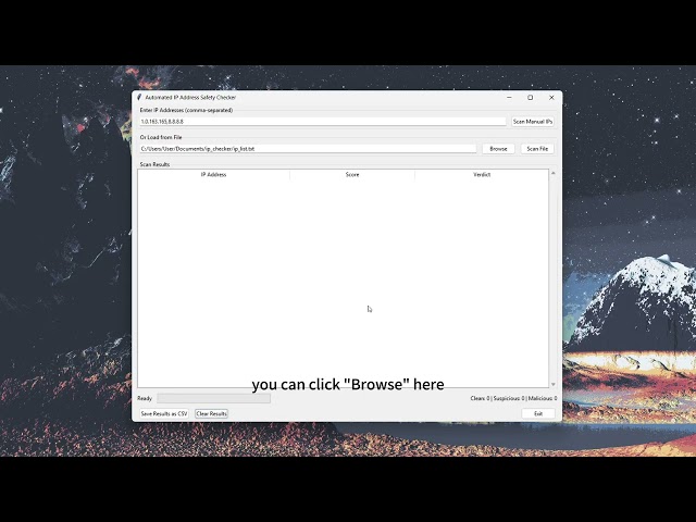Automated IP Address Risk Checker Using Python