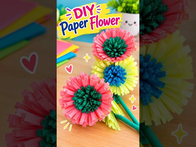 🌸 DIY Paper Flower Craft That Looks AMAZING! 😍|Easy & Beautiful Paper Flower Tutorial | AsrithAasish