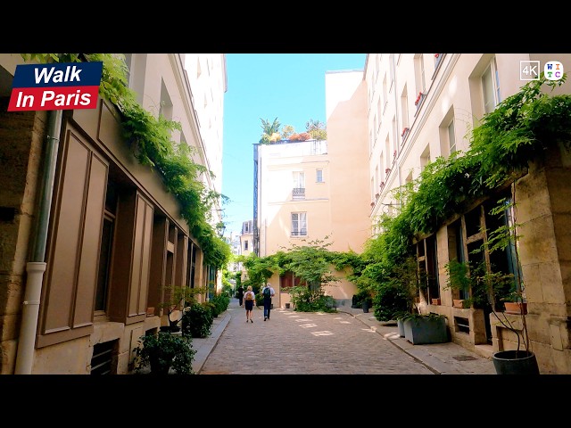 Walk In Paris from Bastille to Beaubourg (4K)