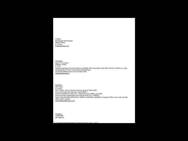 WFH testing jobs | Software testing Jobs 2025 | Manual & Automation Testing | QA Jobs | Tech Bharat