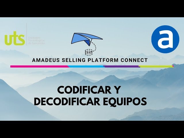 Decodificar y codificar equipos en Amadeus Selling platform Connect