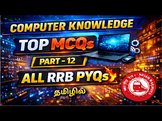 COMPUTER KNOWLEDGE Top MCQs | Part 12 | All RRB PYQs Covered 💻🔥