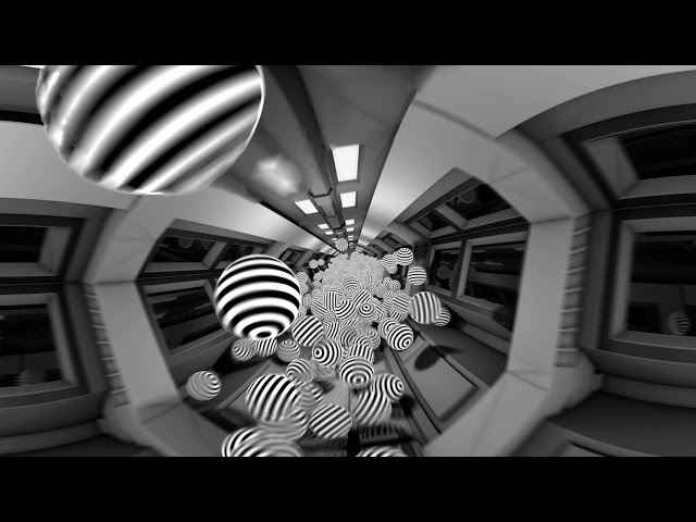 360° Render - Bouncing Balls in a Space Station - Cinema 4D