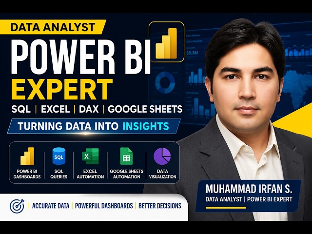 Data Analyst Introduction Video  Power BI, SQL, Excel & Google Sheets Specialist