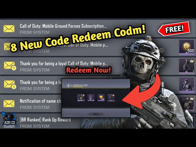 8 New Code Redeem Codm Global and Garena Version! Code Redeem 2026 | FREE CP | FREE CHARACTER CRATE