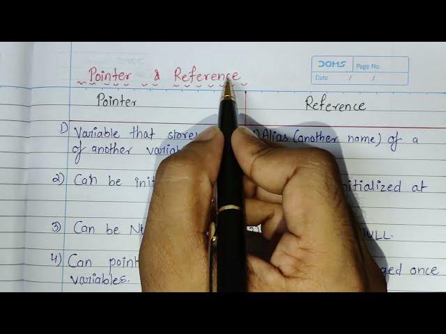 Difference between Pointer and Reference in C