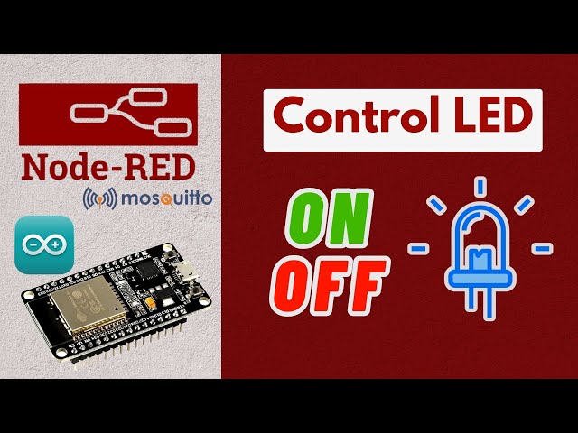 Node-Red with ESP32 | Control LED Tutorial