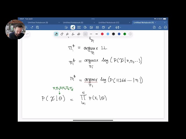 Maximum Likelihood Estimation (Multinomial)