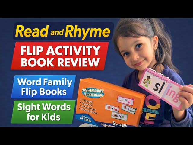No Screens Needed! Best Phonics Flip Book for Kids | Read & Rhyme 