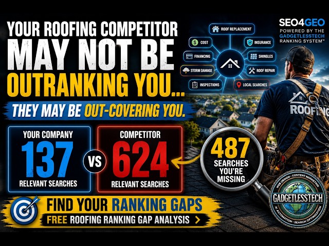 The Roofing Ranking Gap: Why Your Competitors Show Up Where You Don't