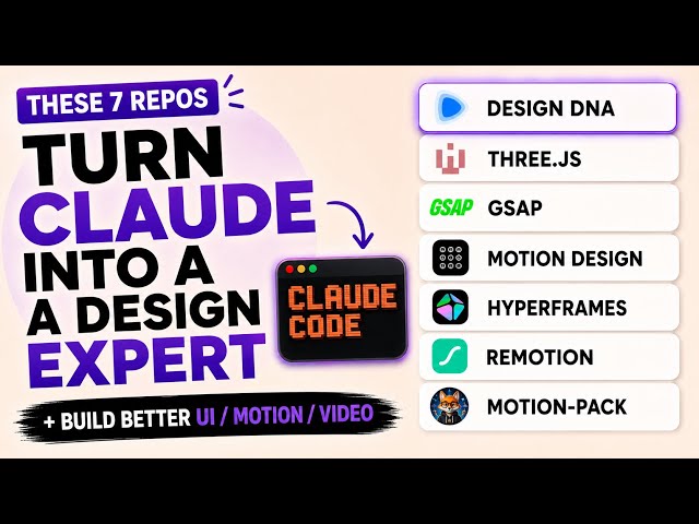 Claude Code Sucks at Design… Until You Add These 7 Repos