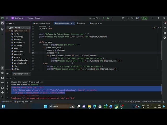 Number Guessing Game Using Python Code. EASY WAY