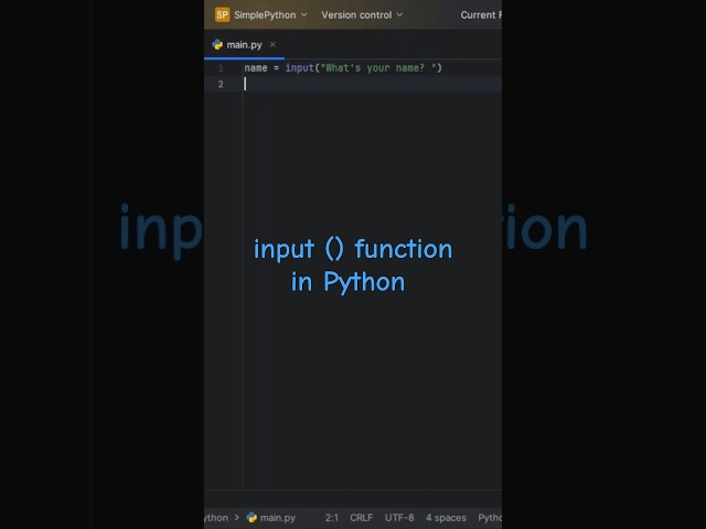 How to Handle User Input in Python #programming #pythonlearning