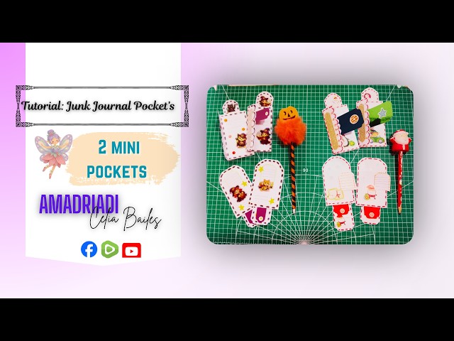 #tutorial: 2 Mini Pocket Ideas. #junkjournal