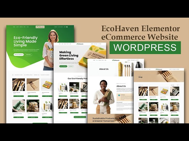 How to Create an Eco Friendly Ecommerce Website with WordPress, Elementor and the Kadence theme