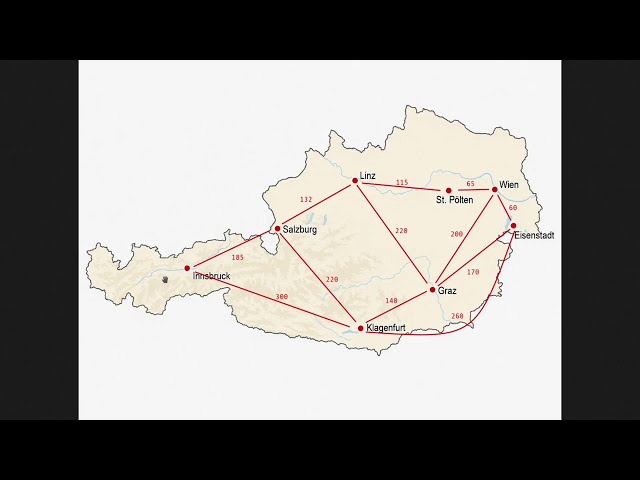 Dijkstra’s Algorithm on a Relay Computer - Shortest Path Across Austria
