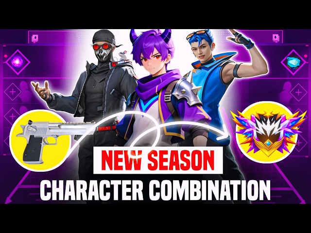BR Rank New Season Character Combination | Best Character Combination for BR Rank
