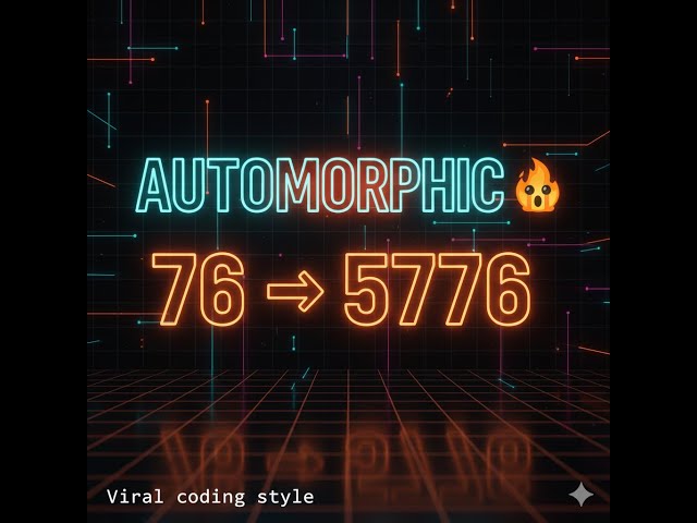 Automorphic Number in C | Most Confusing Logic Explained in 40 Sec