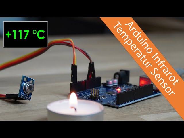 Arduino Pyrometer: Infrarot Temperatur von Objekten messen mit dem GY-906 / MLX90614