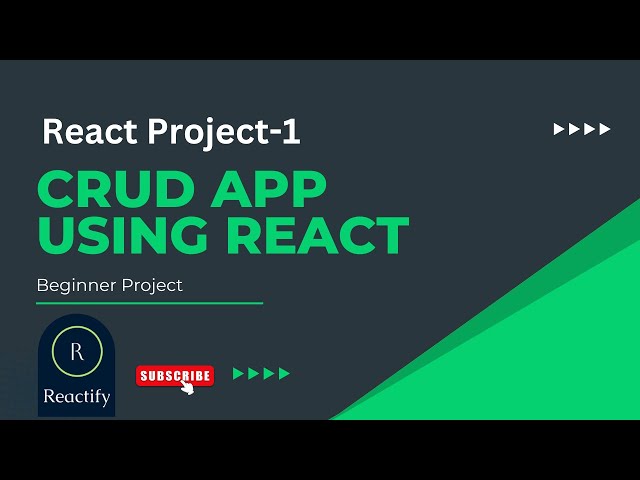 "React CRUD App Tutorial | Build with Bootstrap - Step by Step for Beginners"