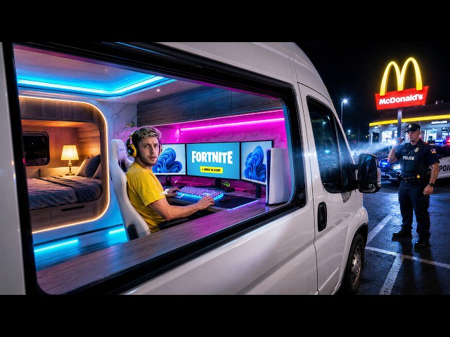 Construí una Camper Van Gamer Camuflada