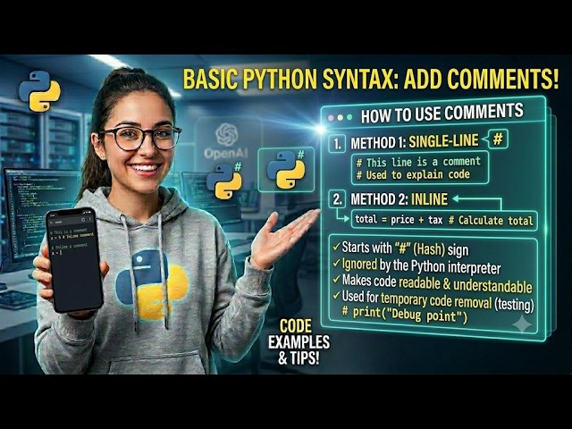 Basic Python Syntax - Add Comments
