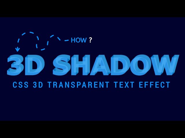 CSS 3D Transparent Text Effect | HTML & CSS Only. #css #html #label #effect #shadow #3dtext #fyp #ui